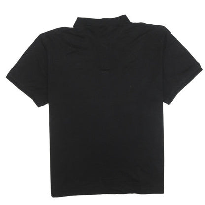 Calvin Klein Men's Black Cotton Polo Shirt XL Regular Fit