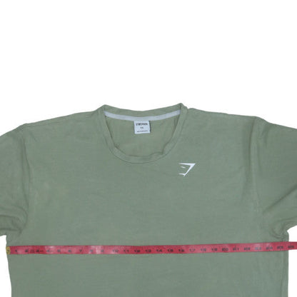 Gymshark Mens Green XXL Short Sleeve Crew Neck Cotton T-Shirt
