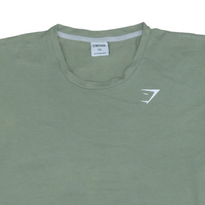 Gymshark Mens Green XXL Short Sleeve Crew Neck Cotton T-Shirt
