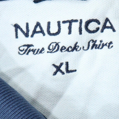 Nautica Men's Blue XL True Deck Cotton Polo Shirt