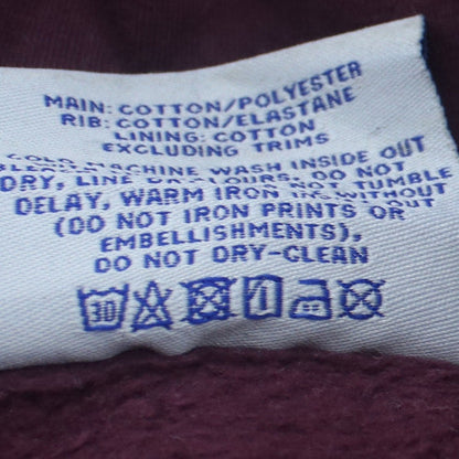 Champion Men's Burgundy Hoodie L Pullover Athletic Logo Cotton Blend