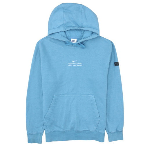 Nike Men Blue Pullover Hoodie Small Tuned for Tottenham Fleece