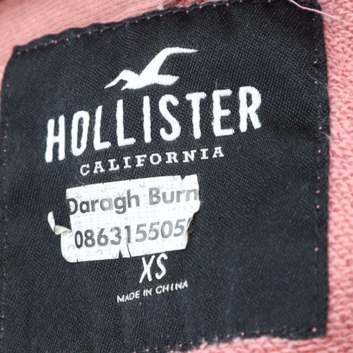 Hollister Women's Pink Pullover Hoodie XS Cotton Blend Casual