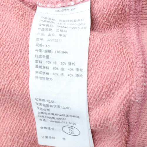 Hollister Women's Pink Pullover Hoodie XS Cotton Blend Casual