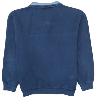 FILA Men's Blue 1/4 Zip Fleece Sweatshirt Size M