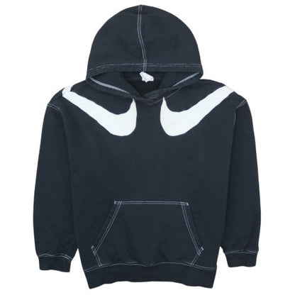 Nike Womens Black Pullover Hoodie Medium Cotton Blend Casual Sweatshirt