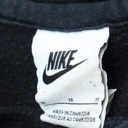 Nike Womens Black Pullover Hoodie Medium Cotton Blend Casual Sweatshirt