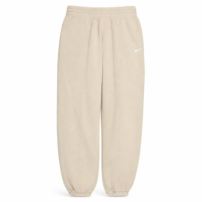 Nike Men Beige Fleece Sweatpants L Regular Fit Casual Trousers