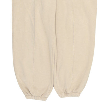 Nike Men Beige Fleece Sweatpants L Regular Fit Casual Trousers