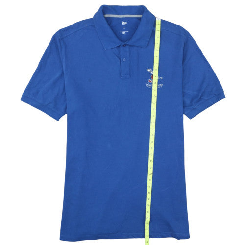 Disney Store Men’s Blue Mickey Mouse Walt Disney Studios Polo 2XL Cotton
