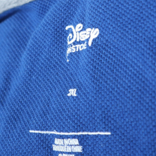 Disney Store Men’s Blue Mickey Mouse Walt Disney Studios Polo 2XL Cotton