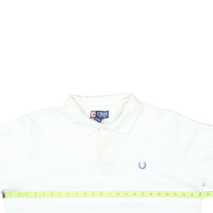 Chaps Men's White Cotton Polo Shirt XL Classic Fit