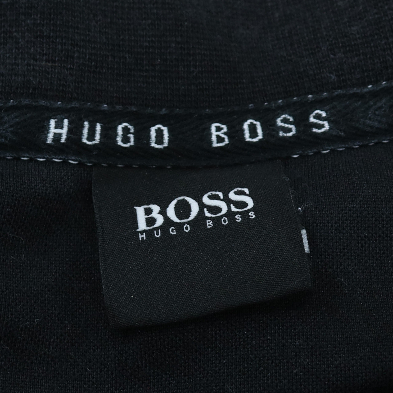 Hugo Boss Men's Black Full Zip Collared Sweatshirt Size S