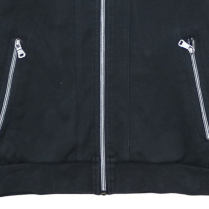 Hugo Boss Men's Black Full Zip Collared Sweatshirt Size S