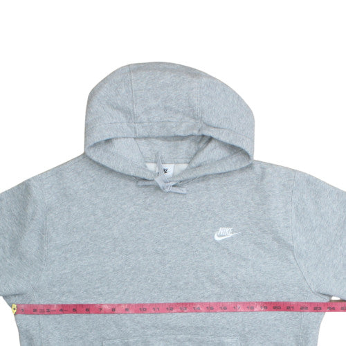 Nike Mens Grey Pullover Hoodie Fleece Regular Fit Size M