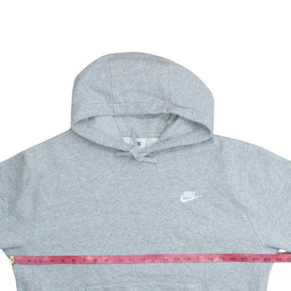 Nike Mens Grey Pullover Hoodie Fleece Regular Fit Size M