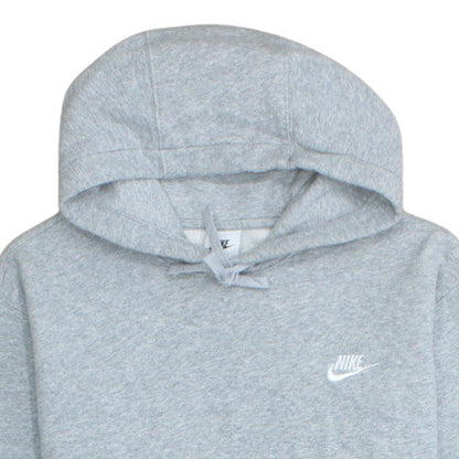 Nike Mens Grey Pullover Hoodie Fleece Regular Fit Size M