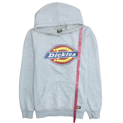 Dickies Men's Grey XL Pullover Hoodie Logo Fleece Sweatshirt