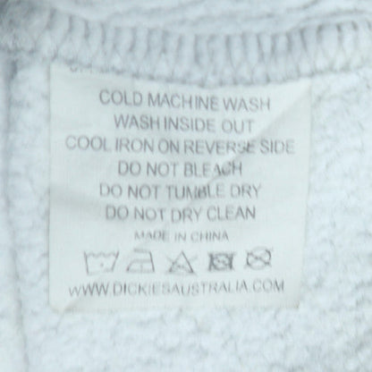 Dickies Men's Grey XL Pullover Hoodie Logo Fleece Sweatshirt