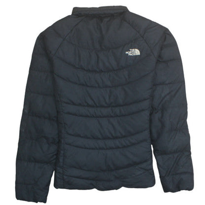 The North Face Womens Black Small Puffer Jacket Quilted Lined Zip