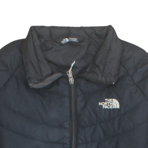 The North Face Womens Black Small Puffer Jacket Quilted Lined Zip