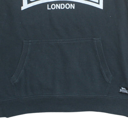 Lonsdale Men's Black Sleeveless Hoodie Vest M Logo Sportswear
