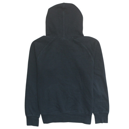 New Balance Women's Black Pullover Hoodie L Cotton Blend Logo Print