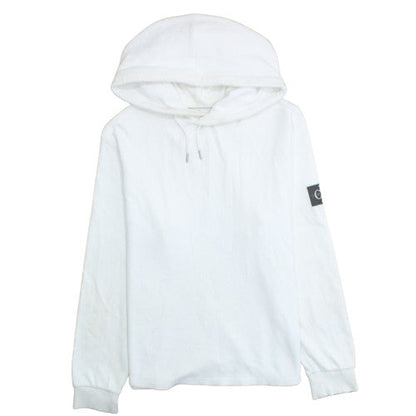 Calvin Klein Jeans Men's White Pullover Hoodie 2XL