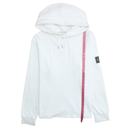 Calvin Klein Jeans Men's White Pullover Hoodie 2XL