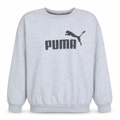 Puma Womens Grey Logo Crew Neck Pullover Sweatshirt XXL