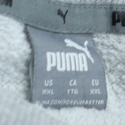 Puma Womens Grey Logo Crew Neck Pullover Sweatshirt XXL