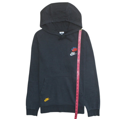 Nike Men's Black Embroidered Logo Pullover Hoodie Size M