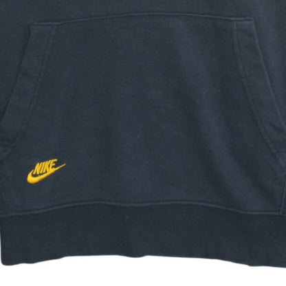 Nike Men's Black Embroidered Logo Pullover Hoodie Size M