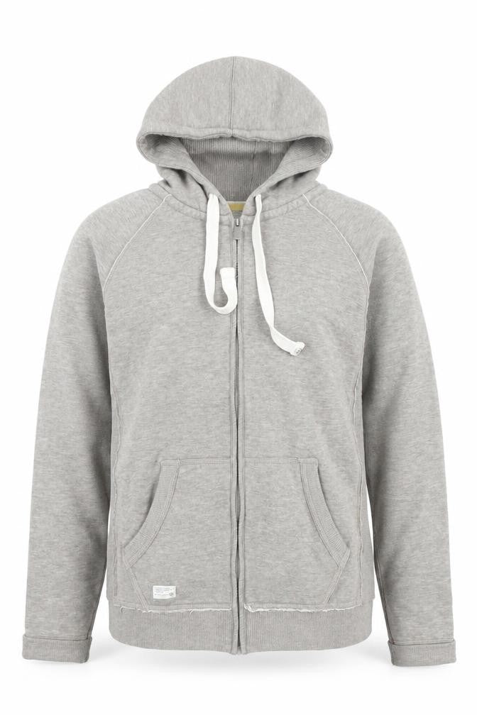 Easy Premium Clothing Men's Grey Full Zip Hoodie Medium
