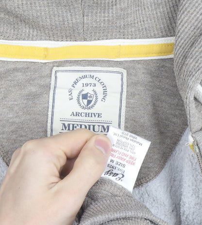 Easy Premium Clothing Men's Grey Full Zip Hoodie Medium