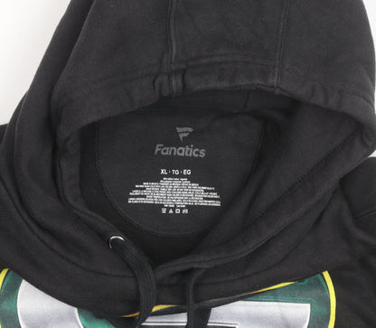 Fanatics Men's Black XL Pullover Hoodie with Sports Logo