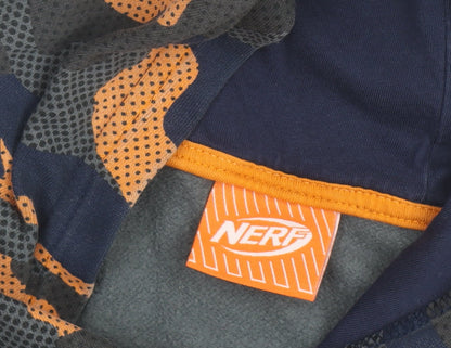 Tu Nerf Boys Blue Camo Pullover Hoodie 10 Years Cotton Blend