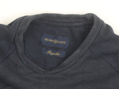 Henri Lloyd Men's Blue Regular Fit Cotton Crew Neck Sweatshirt Size S