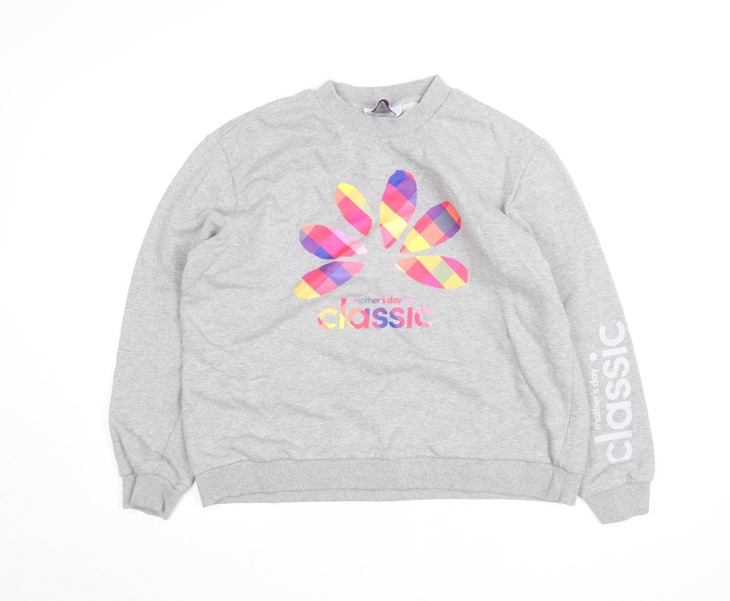 Mother's Day Classic Unisex Grey Logo Pullover Sweatshirt L
