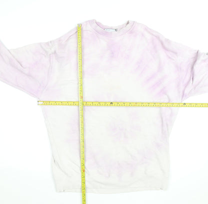 ASOS DESIGN Men's Pink Tie Dye Crew Neck Sweatshirt XS