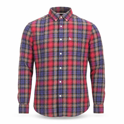 Jack Wills Men's Multicoloured Plaid Flannel Button-Up Shirt Size S