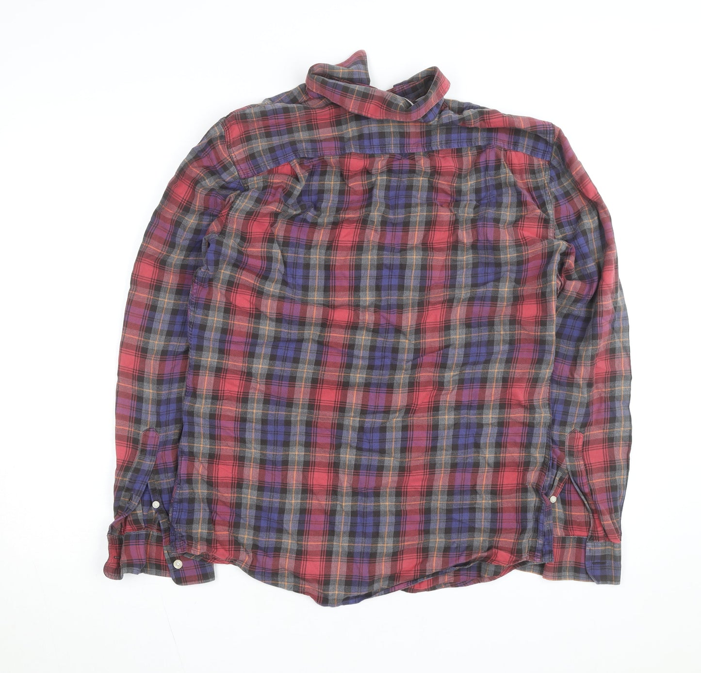 Jack Wills Men's Multicoloured Plaid Flannel Button-Up Shirt Size S