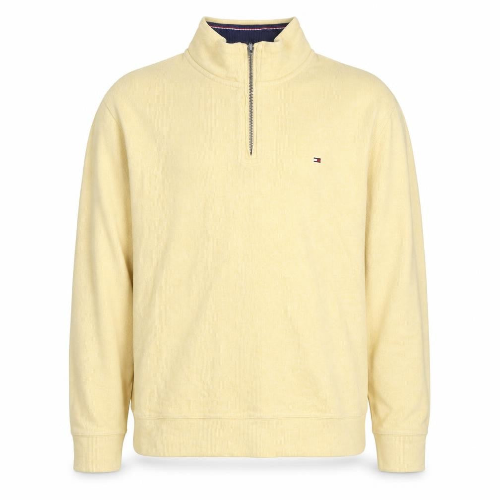 Tommy Hilfiger Men's Beige Cotton 1/2 Zip Basic Jacket L