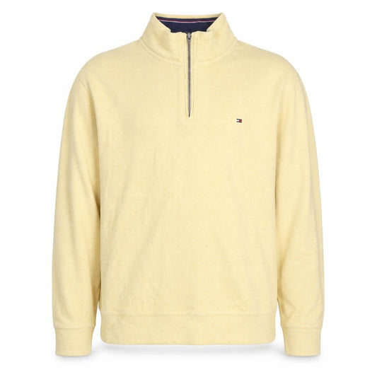 Tommy Hilfiger Men's Beige Cotton 1/2 Zip Basic Jacket L