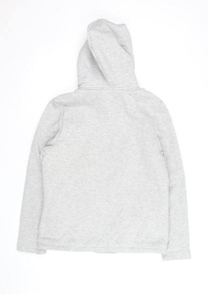 Peter Storm Womens Grey Full Zip Hoodie Size 14 Fleece Lined