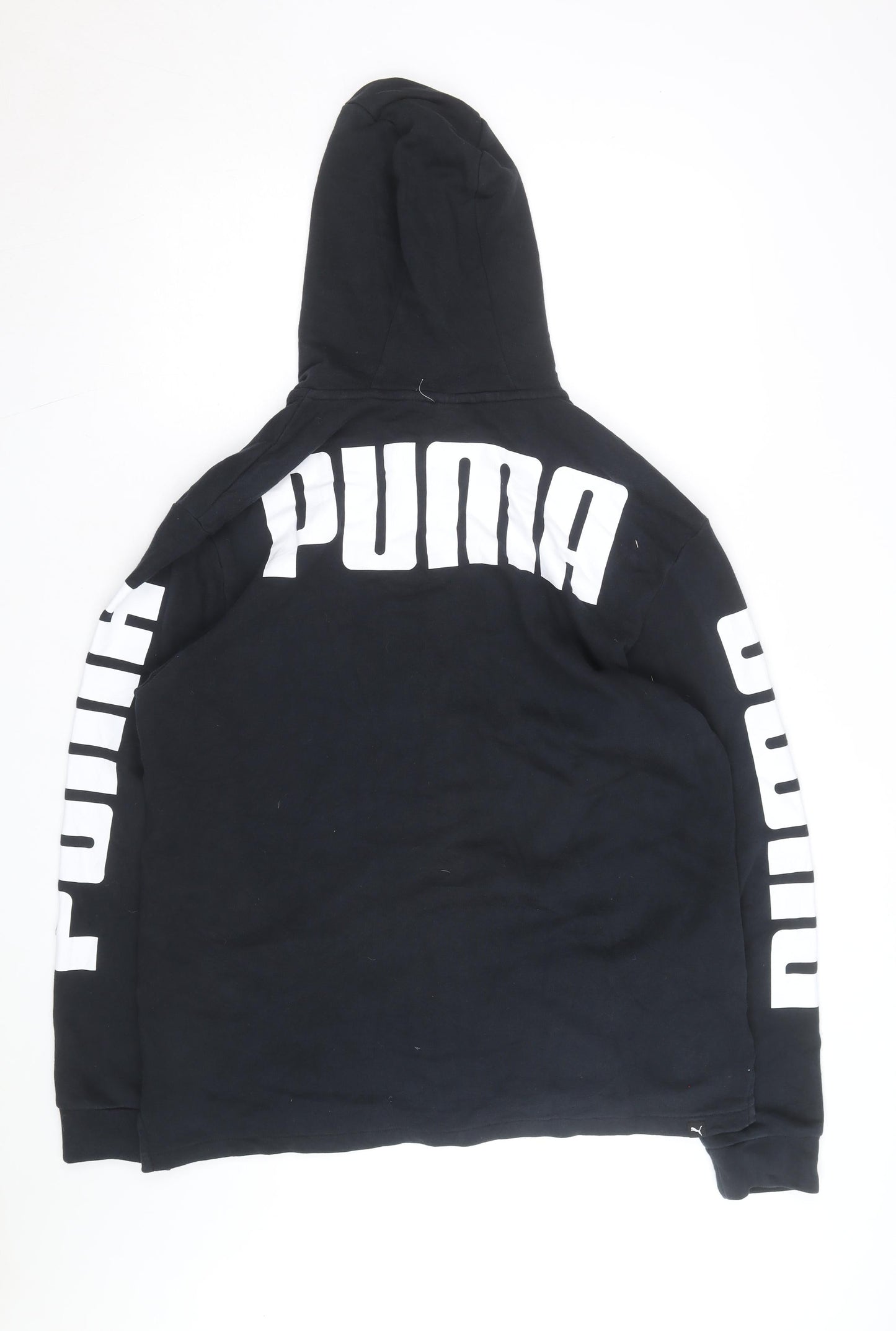 Puma Men's Black Full Zip Hooded Fleece Hoodie Size L