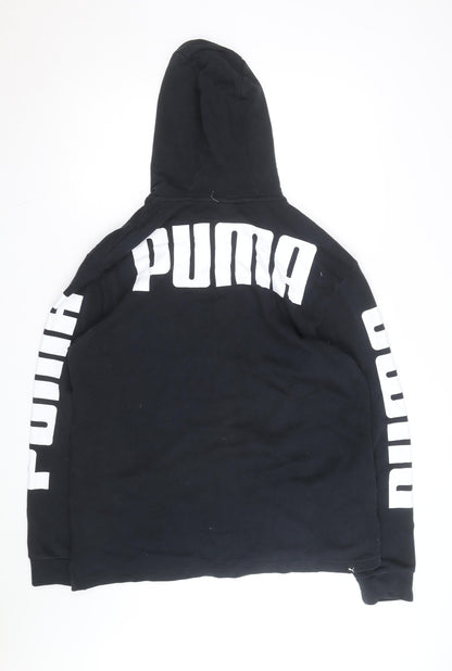 Puma Men's Black Full Zip Hooded Fleece Hoodie Size L