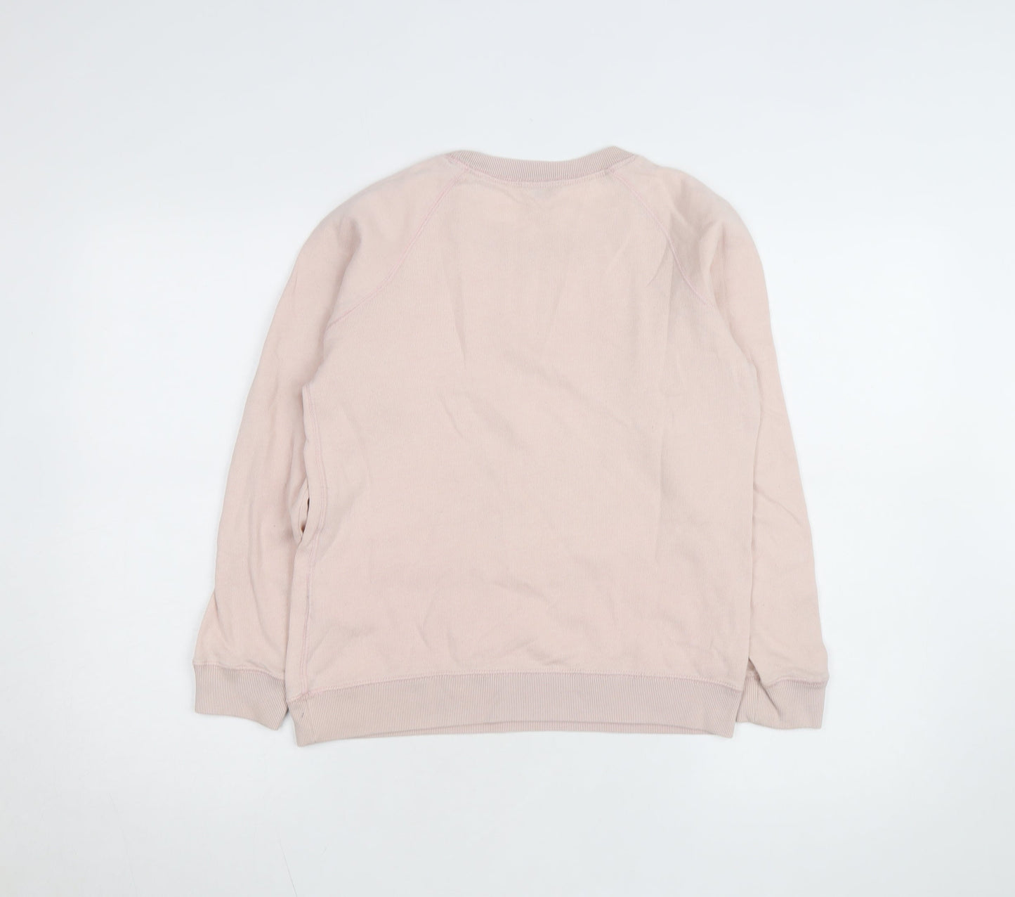 Jack Wills Women Pink Crew Neck Pullover Sweatshirt UK 8 Cotton