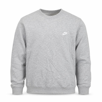 Nike Men's Grey Regular Fit Crew Neck Sweatshirt M