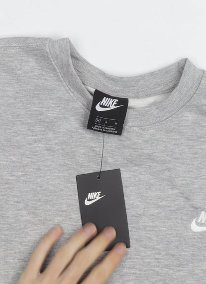 Nike Men's Grey Regular Fit Crew Neck Sweatshirt M
